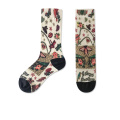 3D printing happy socks women colorful cotton crew socks teen tube socks wholesale manufacturer